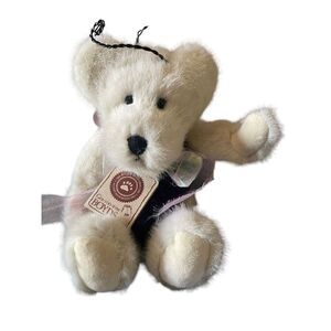 Boyds Bears Kids White & Purple Flora B. Flutterby Stuffed Plush Toy